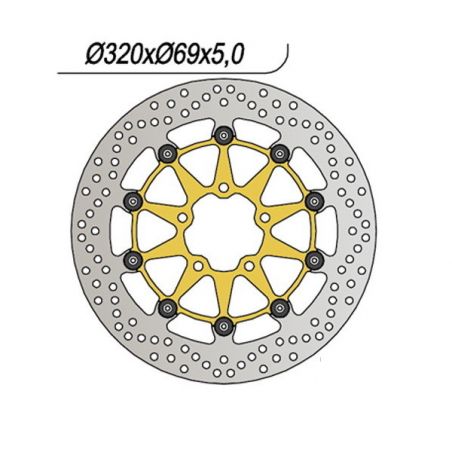 DISCO FRENO ANT. DX-SX NG 458 SUZUKI GSX R Hayabusa 1300 99/07
