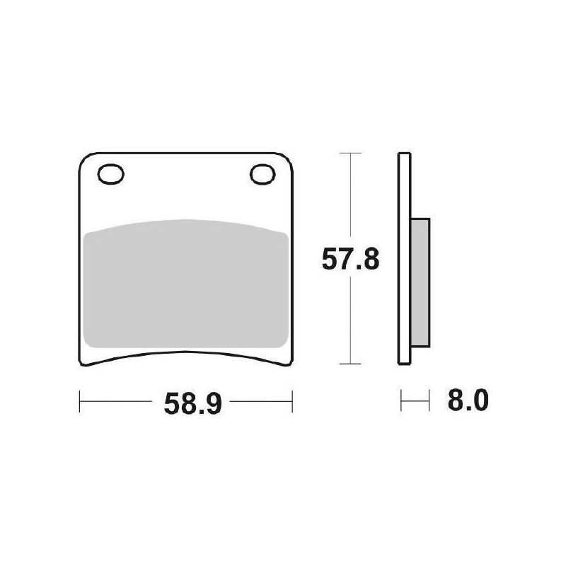 PASTIGLIA FRENO ANT. DX-SX SBS 620HS SUZUKI GV GD Cavalcade LX 1400 87/88