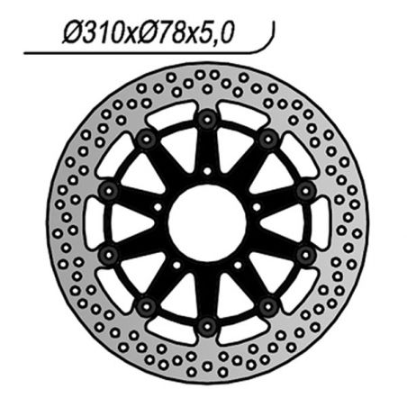 DISCO FRENO ANT. DX-SX NG 1256 TRIUMPH Daytona (T806LW) 600 03/04