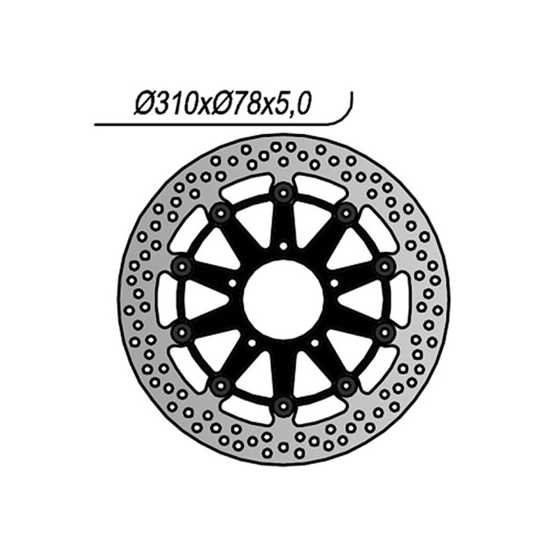 DISCO FRENO ANT. DX-SX NG 1256 TRIUMPH Speed Four (T801/811-T806LB) 600 03/05