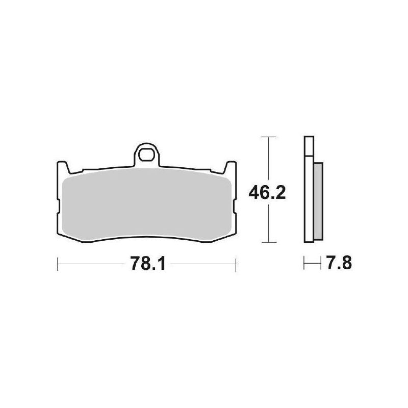 PASTIGLIA FRENO ANT. DX-SX SBS 864DC TRIUMPH Daytona (TD10) 675 13/17