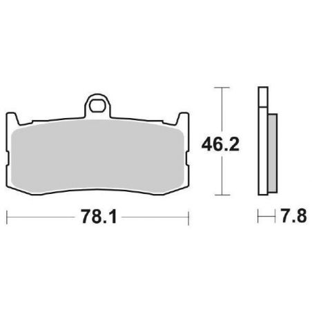 PASTIGLIA FRENO ANT. DX-SX SBS 864HS TRIUMPH Daytona (TD10) 675 09/12