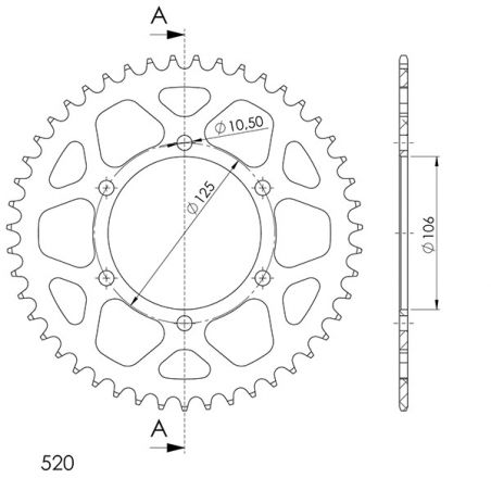CORONA R AL P520-D47 SUPERSPROX RAL-2013:47-BLK TRIUMPH Daytona 765 19/20