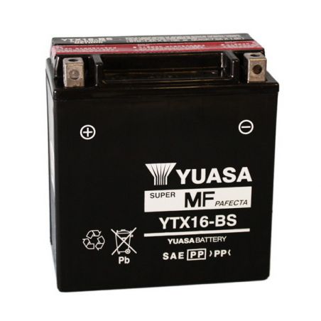 BATTERIA YUASA YTX16-BS TRIUMPH Tiger XR/XRX 800 15/16