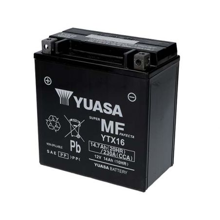 BATTERIA YUASA YTX16-BS(WC) TRIUMPH Tiger XR/XRX 800 15/16