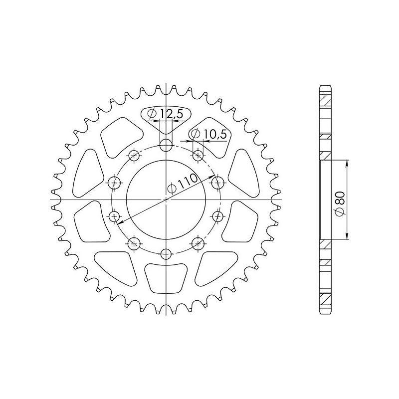 CORONA S AC P525-D42 SGR - SPROCKETS  TRIUMPH Speedmaster 865 05/14