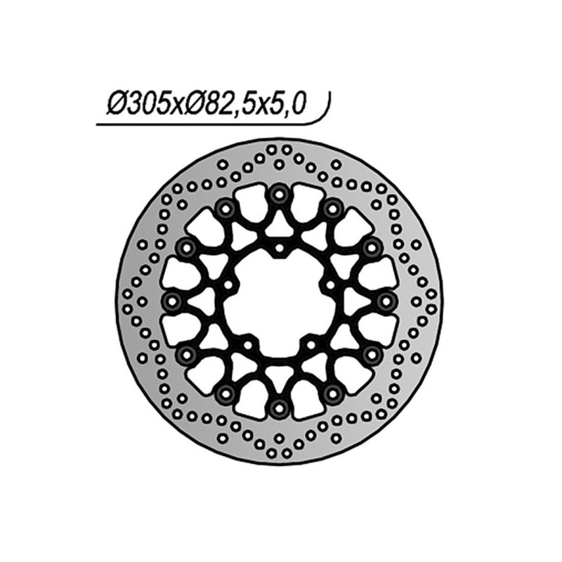 DISCO FRENO ANT. DX-SX NG 1253 TRIUMPH Tiger XR ABS 1215 18/21