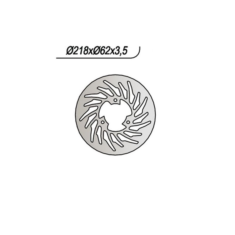 DISCO FRENO POST. NG 836 YAMAHA DT R (2C2C) 50 06/06