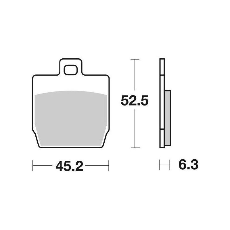 PASTIGLIA FRENO ANT. SBS 145HF YAMAHA EW Slider 50 00/02