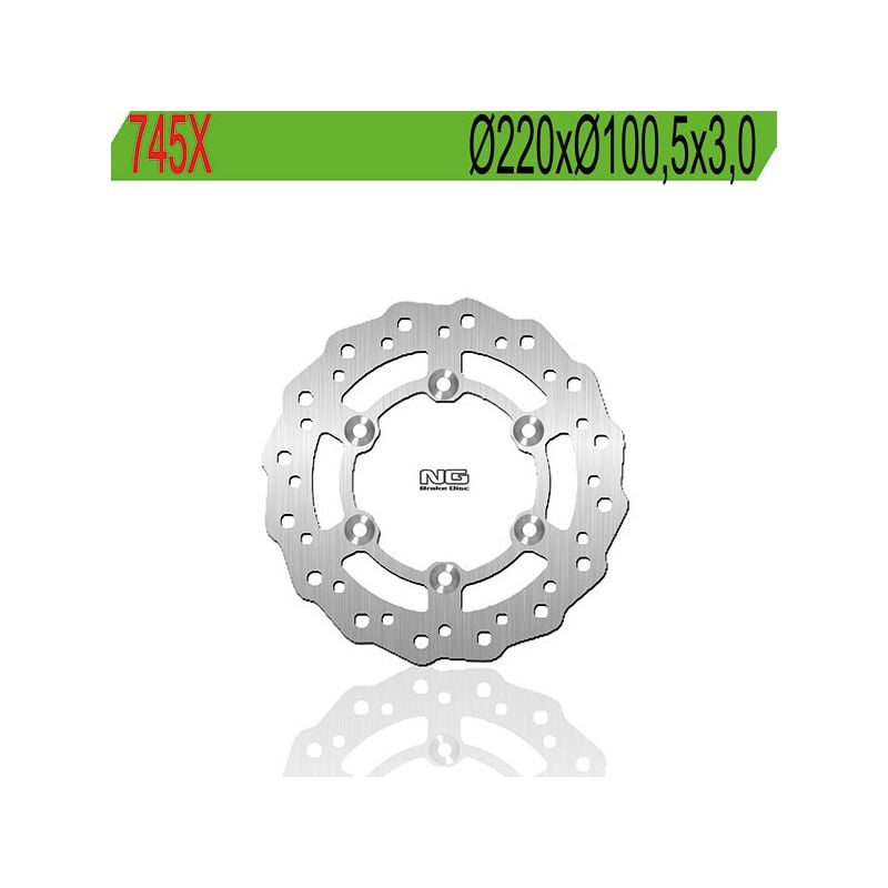 DISCO FRENO ANT. NG 745X YAMAHA YZ 19/16 RA (4LB1/4LB3/4LB5/4LB7/4LB9/4LBB/4LC7/4LC8) 80 94/01