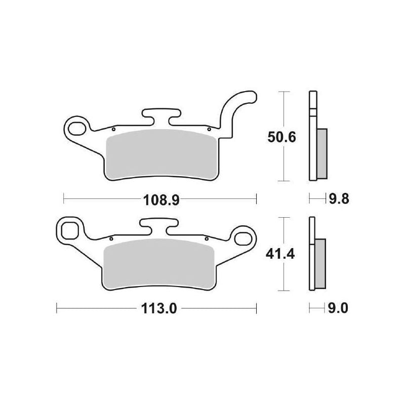 PASTIGLIA FRENO ANT. SBS 208HF YAMAHA HW Xenter (SE591) 125 12/17