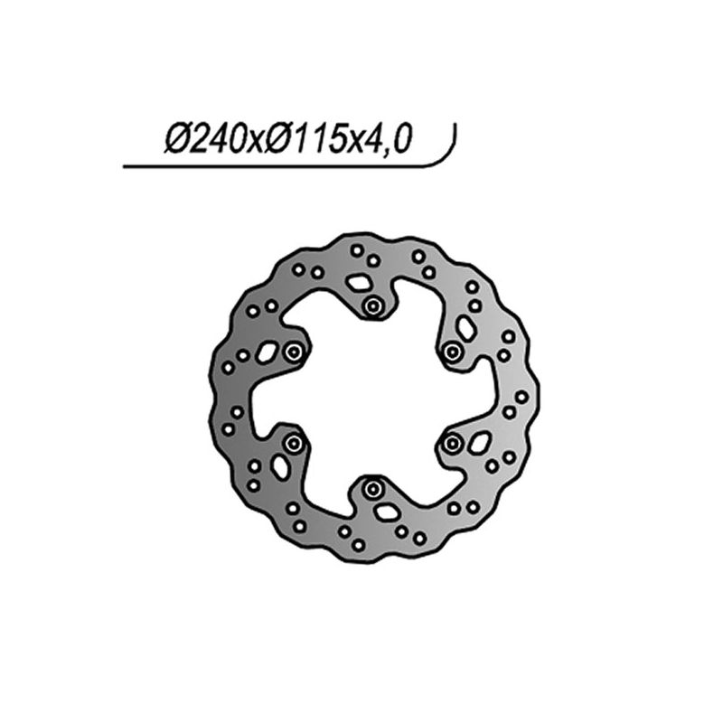 DISCO FRENO POST. NG 372X YAMAHA WR 2T 125 98/07