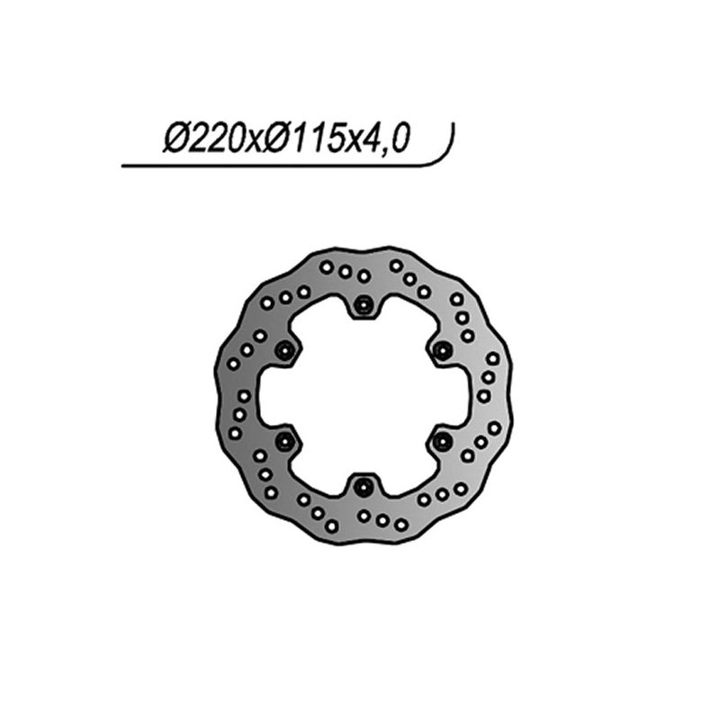 DISCO FRENO POST. NG 422X YAMAHA WR 2T 125 91/97