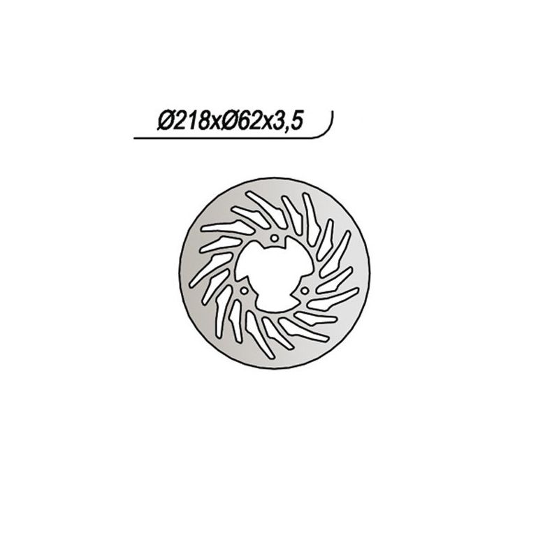 DISCO FRENO POST. NG 836 YAMAHA XT R Enduro 125 05/12