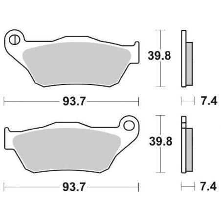 PASTIGLIA FRENO ANT. SBS 194HF YAMAHA YP R X-MAX (SE321/SE541/SG252) 125 06/09