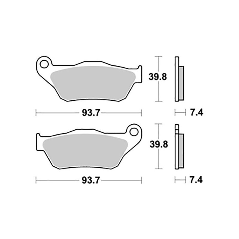 PASTIGLIA FRENO ANT. SBS 194HM YAMAHA YP R X-MAX (SE321/SE541/SG252) 125 06/09