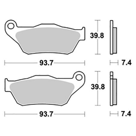 PASTIGLIA FRENO ANT. SBS 194HM YAMAHA YP R X-MAX (SE321/SE541/SG252) 125 06/09