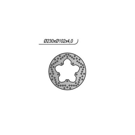 DISCO FRENO POST. NG 1203 YAMAHA YZF R 50TH 125 12/12