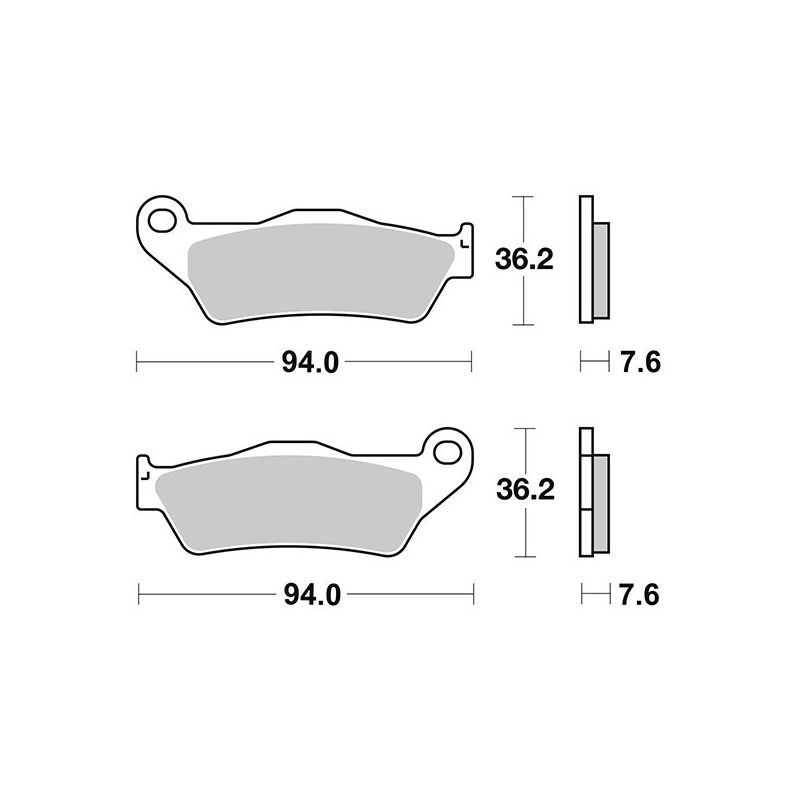 PASTIGLIA FRENO ANT. SBS 151HM YAMAHA YP Majesty DD 150 01/03