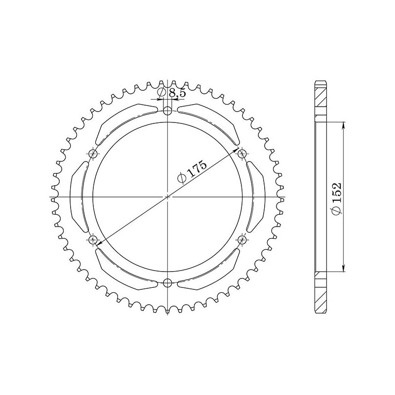 CORONA S AC P520-D53 SGR - SPROCKETS  YAMAHA DT R 200 88/88
