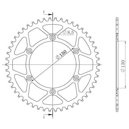 CORONA S AC P520-D49 SGR - SPROCKETS  YAMAHA TT R 230 05/15
