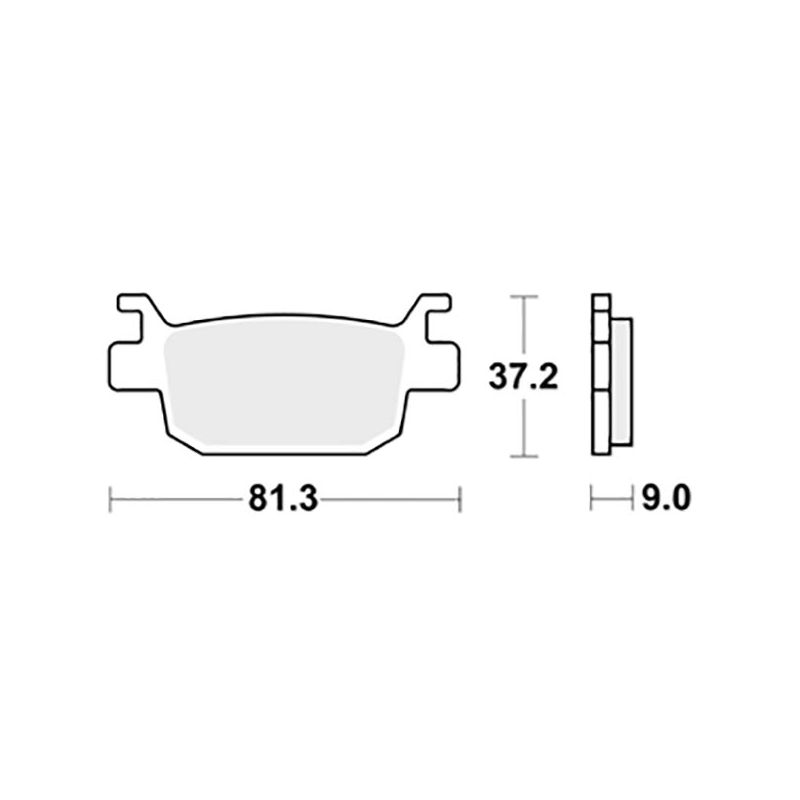 PASTIGLIA FRENO POST. SBS 193HM HONDA SH ABS (NF0231/NF02D) 300 11/14