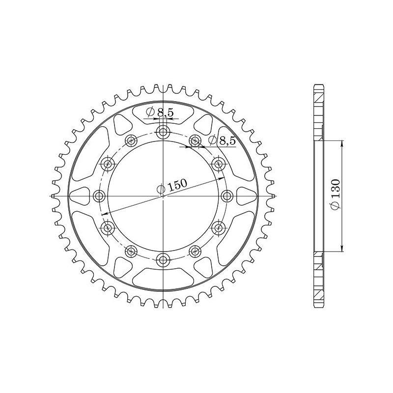 CORONA S AC P520-D38 SGR - SPROCKETS  HONDA XL R (ND03) 350 84/87