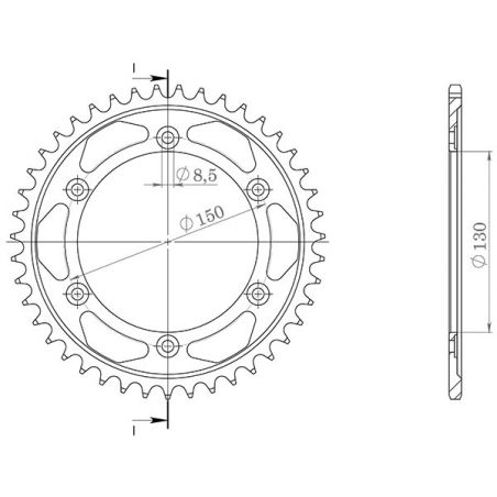 CORONA S AC P530-D40 SGR - SPROCKETS  HONDA NSR (NC19) 400 85/86