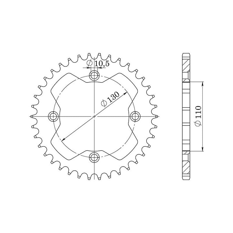 CORONA S AC P520-D39 SGR - SPROCKETS  HONDA TRX X Sportrax 400 09/14