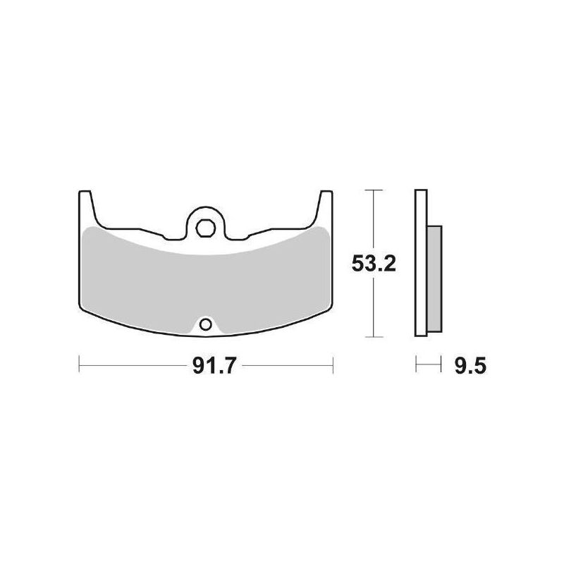 PASTIGLIA FRENO POST. SBS 571HF HONDA VF F (NC13) 400 83/86