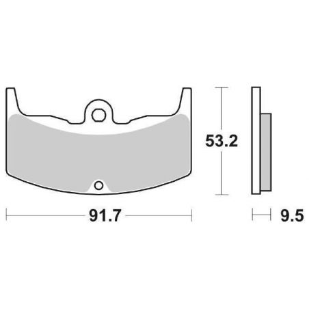 PASTIGLIA FRENO POST. SBS 571HF HONDA VF F (NC13) 400 83/86
