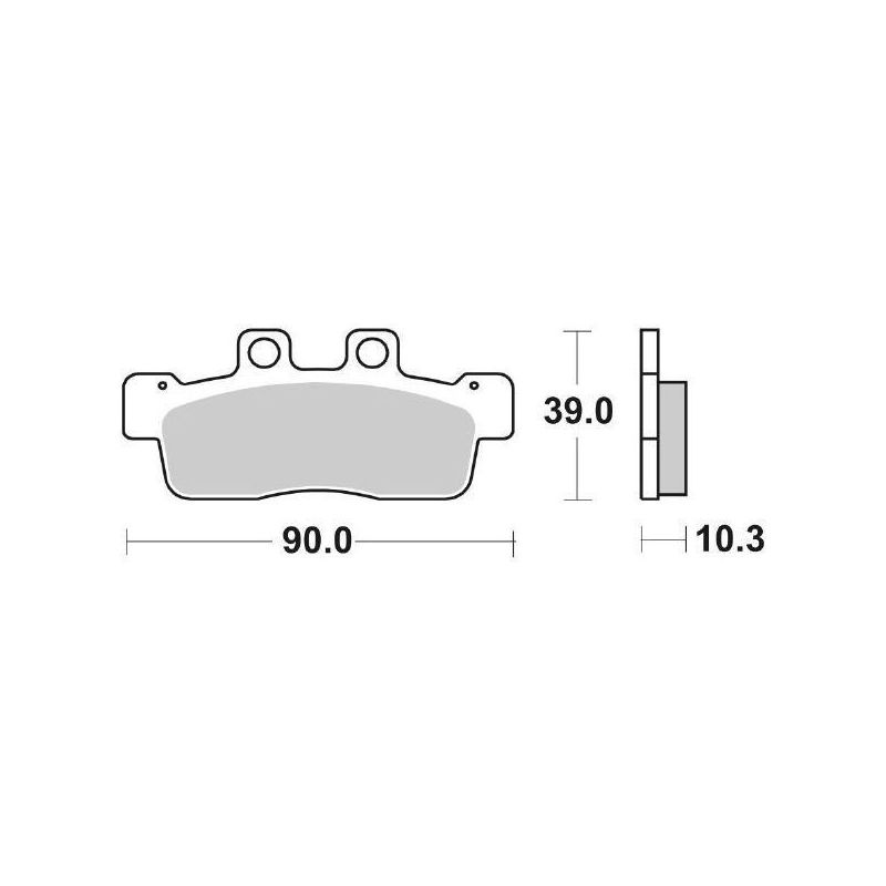 CEPPI FRENO POST. SBS 2072 HONDA CB Super Sport (K) 450 72/77
