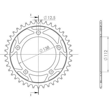 CORONA S AC P520-D41 SGR - SPROCKETS  HONDA CB XA ABS (PC46/PC59/PC64) 500 13/18