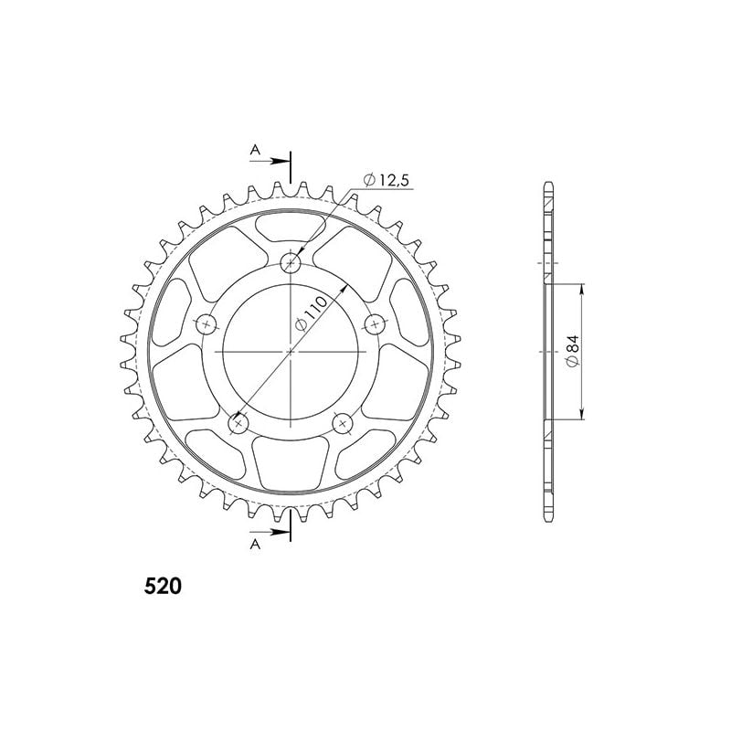 CORONA S AC P520-D41 SUPERSPROX  HONDA CB XA ABS (PC46/PC59/PC64) 500 19/21