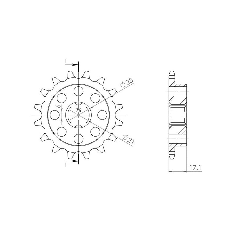 PIGNONE S AC P530-D15 SGR - SPROCKETS  HONDA VF F Interceptor (PC12) 500 83/84