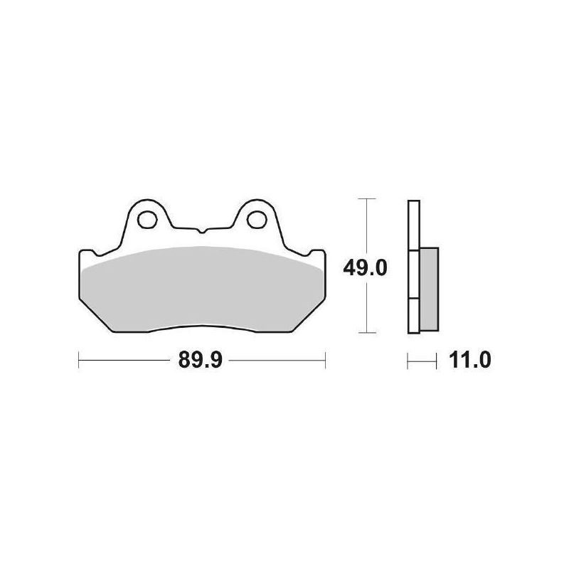 PASTIGLIA FRENO ANT. SBS 542HF HONDA VT C Shadow (PC08) 500 83/86