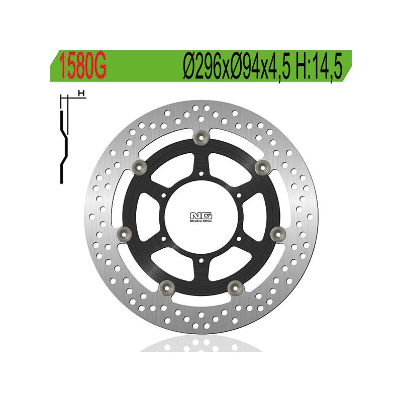 DISCO FRENO ANT. DX-SX NG 1580G HONDA CB F Hornet (PC41) 600 07/13