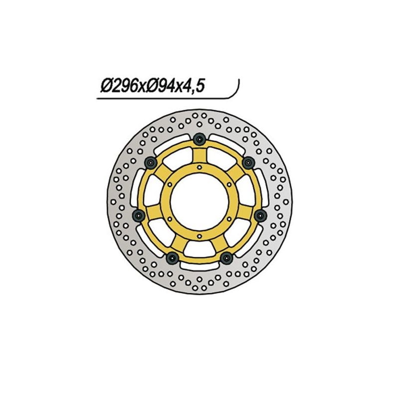 DISCO FRENO ANT. DX-SX NG 643 HONDA CBR F (1/2/3/4/5/6)(PC35E/PC35F) 600 04/04