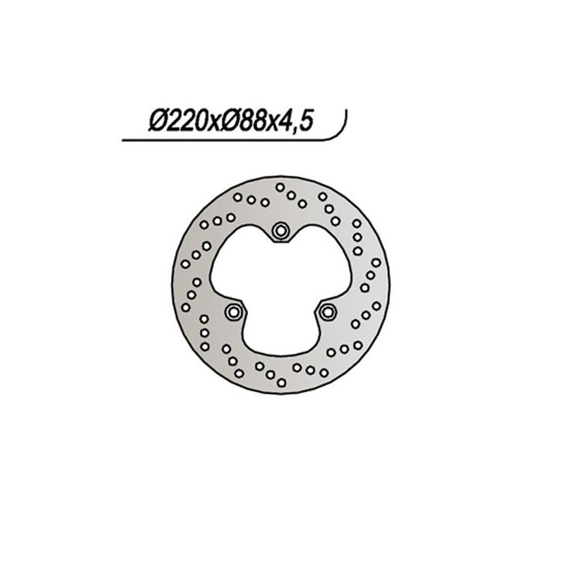 DISCO FRENO POST. NG 041 HONDA CBR F (H/J/K/L) (PC19/PC23) 600 87/90