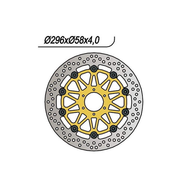 DISCO FRENO ANT. DX-SX NG 216 HONDA CBR F (T/V/W) (PC31/PC31A) 600 95/98