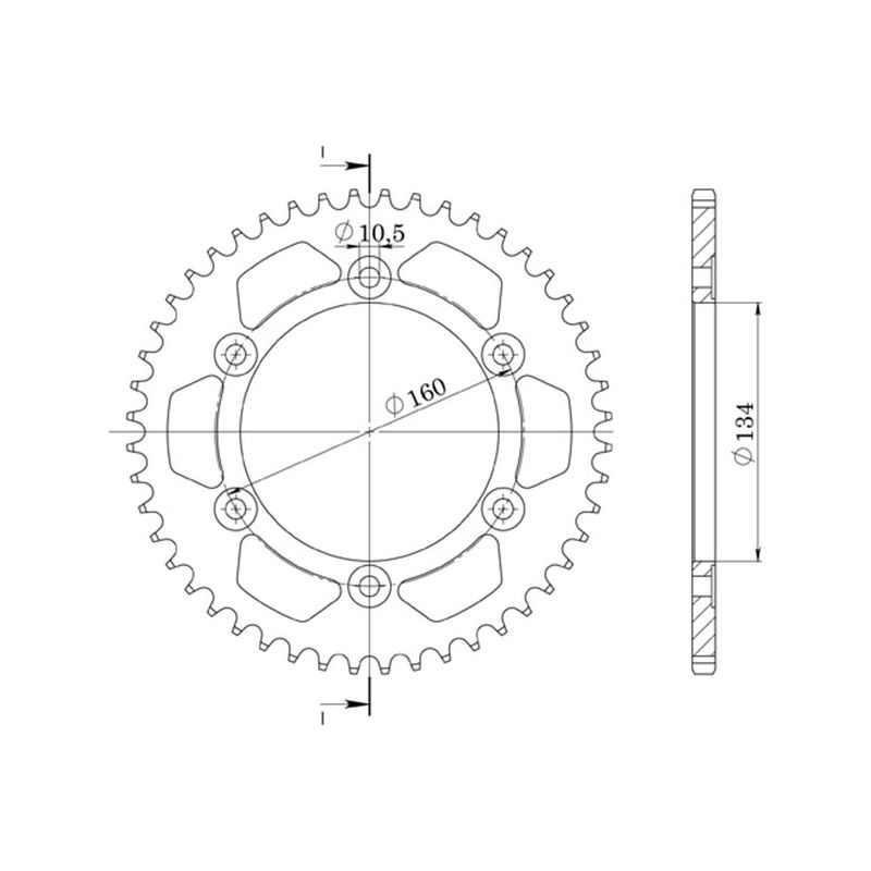 CORONA S AL P525-D46 SGR - SPROCKETS  HONDA CBR FS/FR Sport (FS1/2/FR2)(PC35G) 600 01/02