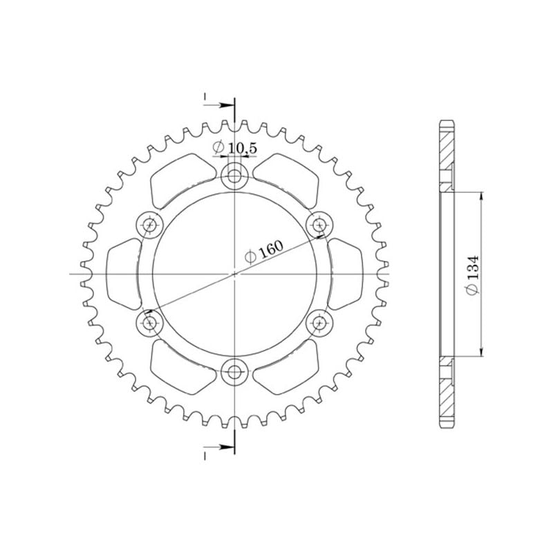 CORONA S AL P525-D42 SGR - SPROCKETS  HONDA CBR RR (PC37A) 600 03/06