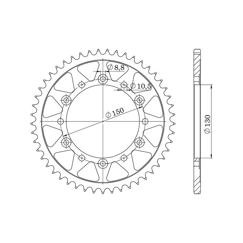 CORONA S AC P520-D42 SGR - SPROCKETS  HONDA FMX 650 05/07