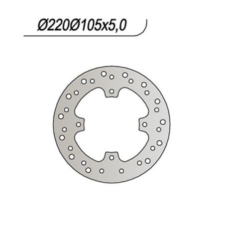 DISCO FRENO POST. NG 224 HONDA FMX 650 05/06