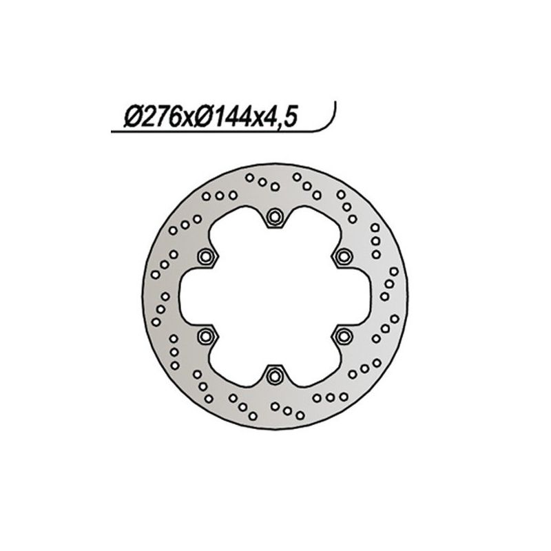 DISCO FRENO ANT. DX-SX NG 208 HONDA FX Vigor 650 99/00