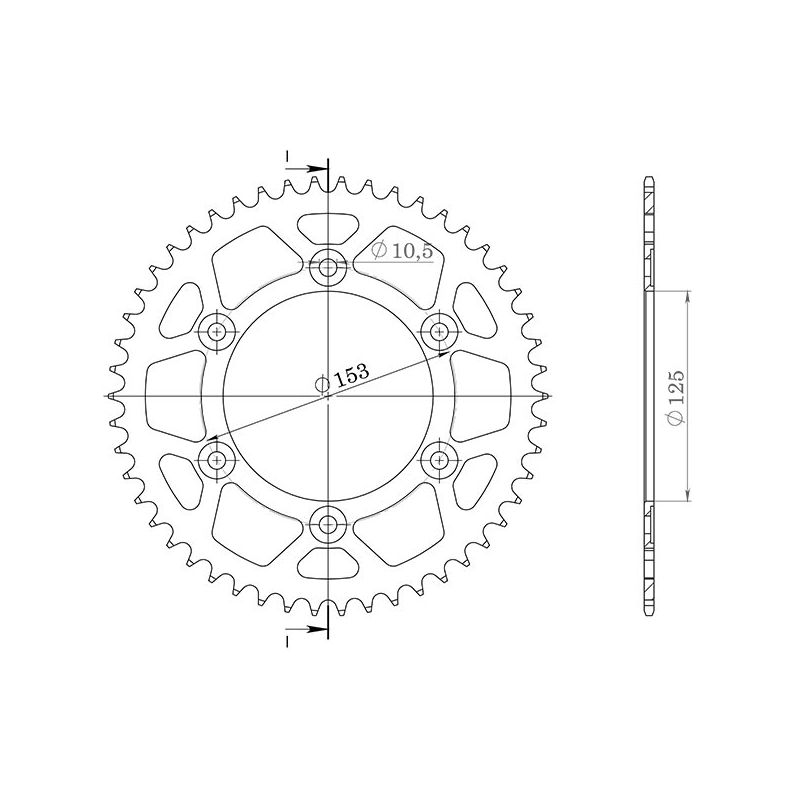 CORONA S AC P520-D45 SGR - SPROCKETS  HONDA XR L 650 00/17