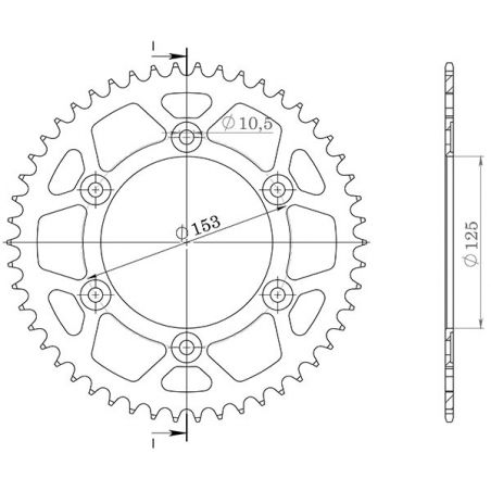 CORONA S AC P520-D45 SGR - SPROCKETS  HONDA XR L 650 00/17
