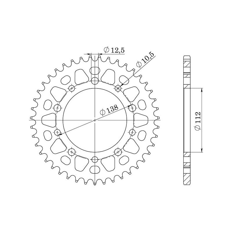 CORONA S AC P520-D43 SGR - SPROCKETS  HONDA NC S 700 12/13