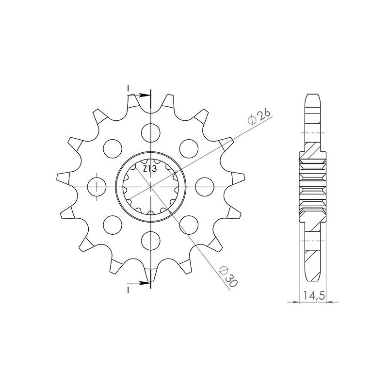 PIGNONE S AC P630-D15 SGR - SPROCKETS  HONDA CB K Four Limited 750 79/79