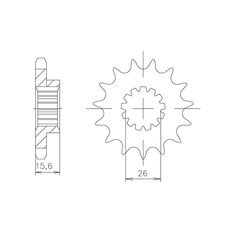PIGNONE S AC P525-D16 SGR - SPROCKETS  HONDA VFR R (RC30) 750 87/93
